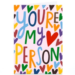 Online Personalised Stevie Studio Card - You're My Person BOY For Boyfriend|For Girlfriend