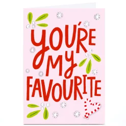 Sale Personalised Stevie Studio Christmas Card - You're my favourite Christmas