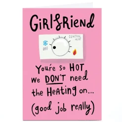 Personalised Stevie Studios Card - You're Hot, Girlfriend For Girlfriend|Funny