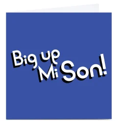 Outlet Personalised Streetgreets Card - Big up mi Son For Son|Premium Square