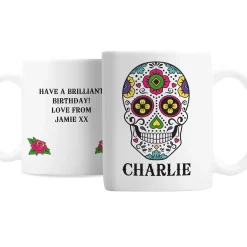 Card Factory Personalised Sugar Skull Mug