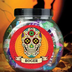 Card Factory Personalised Sugar Skull Sweet Jar