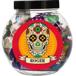 Card Factory Personalised Sugar Skull Sweet Jar