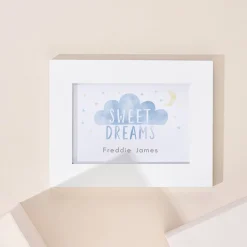 Personalised Sweet Dreams Landscape Framed Print Kids Personalised Canvas & Wall Art|Photo Prints & Wall Art