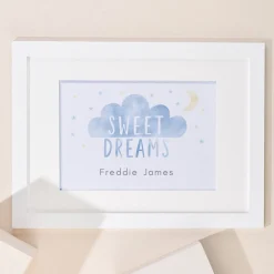 Personalised Sweet Dreams Landscape Framed Print Kids Personalised Canvas & Wall Art|Photo Prints & Wall Art