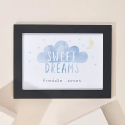 Personalised Sweet Dreams Landscape Framed Print Kids Personalised Canvas & Wall Art|Photo Prints & Wall Art
