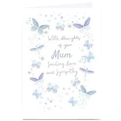 Online Personalised Sympathy Card - Sending Love & Sympathy Sympathy