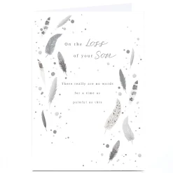 Personalised Sympathy Card - Loss Of Your Son Sympathy