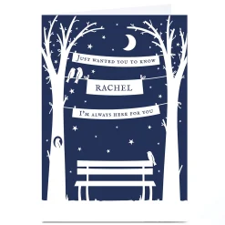 New Personalised Sympathy Card - Always Here For You Sympathy