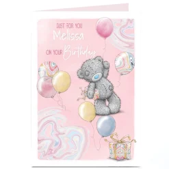 Clearance Personalised Tatty Teddy Birthday Card - Just for You, Any Name Tatty Teddy|Birthday