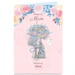 Card Factory Personalised Tatty Teddy Mother's Day Card - Forever My Friend, Mam