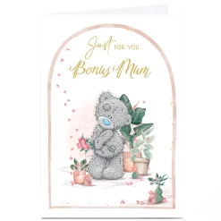 Online Personalised Tatty Teddy Mother's Day Card - Teddy with Flowers, Bonus Mum Tatty Teddy