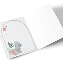 Online Personalised Tatty Teddy Mother's Day Card - Teddy with Flowers, Bonus Mum Tatty Teddy