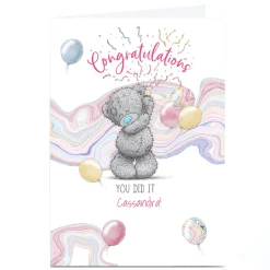 Card Factory Personalised Tatty Teddy Congratulations Card - You Did It