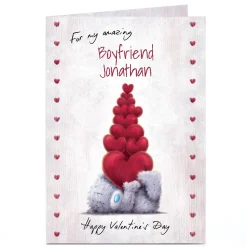 Best Personalised Tatty Teddy Valentine's Day Card - For My Amazing, Boyfriend Tatty Teddy
