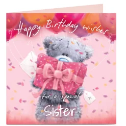 Card Factory Personalised Tatty Teddy Birthday Card - Special Sister