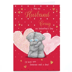 Card Factory Personalised Tatty Teddy Valentine's Day Card - Forever and a Day