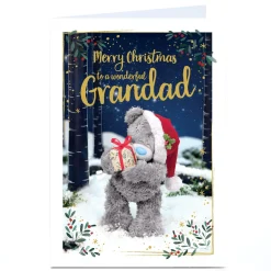Discount Personalised Tatty Teddy Christmas Card - To a Wonderful Grandad Tatty Teddy|Christmas
