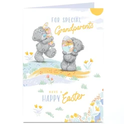 Card Factory Personalised Tatty Teddy Easter Card - Easter Egg Hunt, Special Grandparents