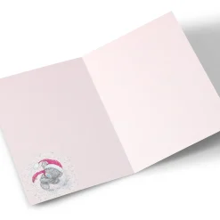 Card Factory Personalised Tatty Teddy Christmas Card - Bear in Scarf, Mum