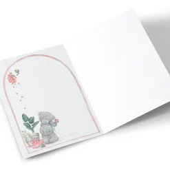 Sale Personalised Tatty Teddy Mother's Day Card - Teddy with Flowers, Stepmum Tatty Teddy