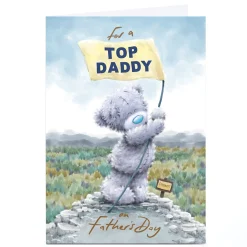 Card Factory Personalised Tatty Teddy Father's Day Card - Top of the Mountain, Daddy