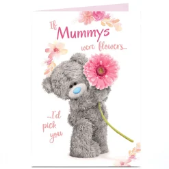 Personalised Tatty Teddy Mother's Day Card - If Mummys were Flowers Tatty Teddy