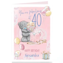 Outlet Personalised Tatty Teddy 40th Birthday Card - Fabulous at 40 For Sister|For Niece