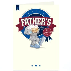 Outlet Personalised Tatty Teddy Father's Day Card - Cheers Beer Father's Day|Tatty Teddy