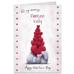 Online Personalised Tatty Teddy Valentine's Day Card - For My Amazing, Fiancee Tatty Teddy