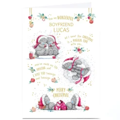 Card Factory Personalised Tatty Teddy Christmas Card - Magical Time With You, Boyfriend