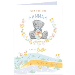 Card Factory Personalised Tatty Teddy Easter Card - Easter Meadow, Just For You