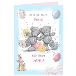 Outlet Personalised Tatty Teddy Birthday Card - For the Most Amazing Friend For Friend|Trending