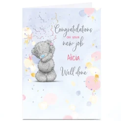 Discount Personalised Tatty Teddy New Job Card - Congratulations Tatty Teddy|New Job