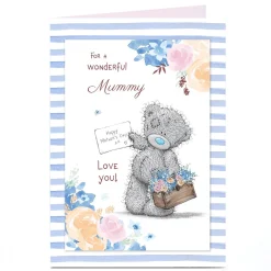Clearance Personalised Tatty Teddy Mother's Day Card - Happy Mother's Day Note, Mummy Tatty Teddy