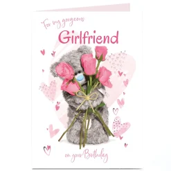 Card Factory Personalised Tatty Teddy Birthday Card - For My Gorgeous Girlfriend