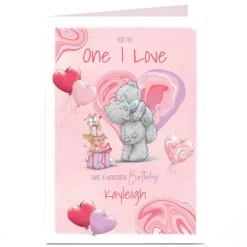 Card Factory Personalised Tatty Teddy Birthday Card - For the One I Love