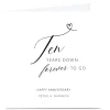 Personalised 10th Anniversary Card - Forever To Go Premium Square|Anniversary