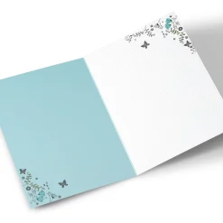 Card Factory Personalised 30th Birthday Card - Pink & Mint Flowers