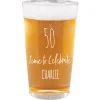 Best Personalised 50th Birthday Pint Glass - Time To Celebrate 50Th Birthday|Personalised Glasses