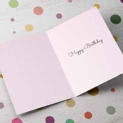 Card Factory Personalised 18th Birthday Card - Time To Party Pink & Gold