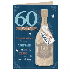 Online Personalised 60th Birthday Card - A Vintage Classic For Uncle|For Son