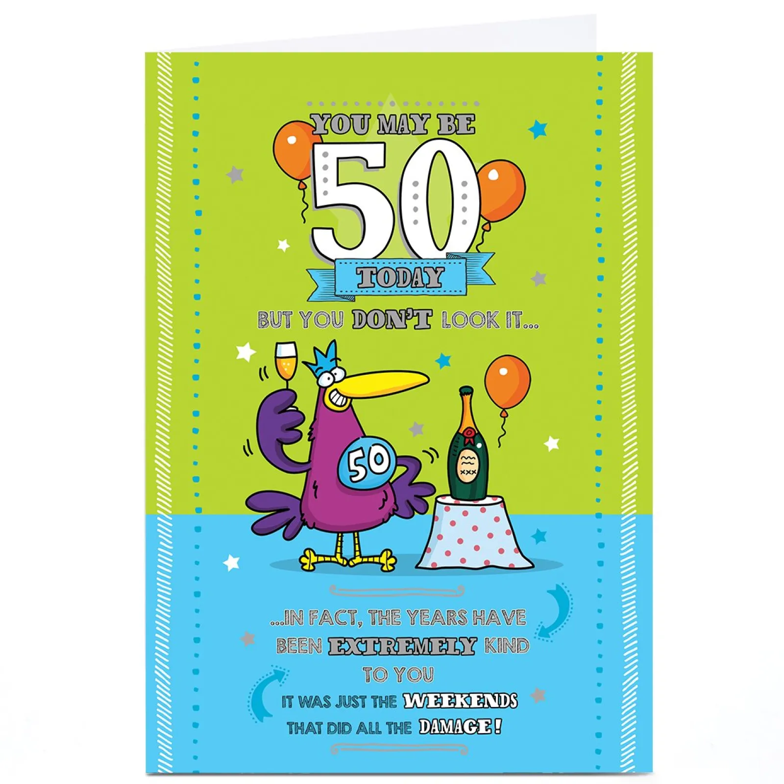 Sale Personalised 50th Birthday Card - The Years Have Been Kind For Wife|For Mum