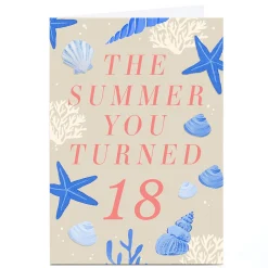 Card Factory Personalised 18th Birthday Card - The Summer You Turned 18