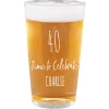 Card Factory Personalised 40th Birthday Pint Glass - Time To Celebrate