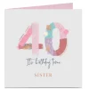 Card Factory Personalised 40th Birthday Card - It's Birthday Time!