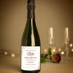 New Personalised 40th Wedding Anniversary Cava - Ruby Anniversary Gifts|Gifts For Couples