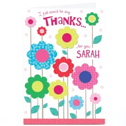 Sale Personalised Thank You Card - I Just Want To Say Thank You