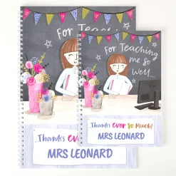 Card Factory Personalised Thank You Teacher Notebook - Teaching Me So Well