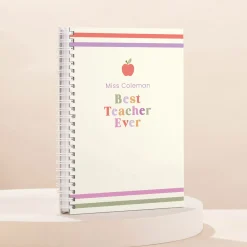 Card Factory Personalised Thank you Teacher Notebook - Best Teacher Ever